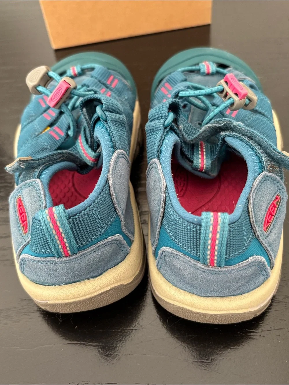 Keen Kids Teal and Pink Outdoor Closed-Toe Sandals